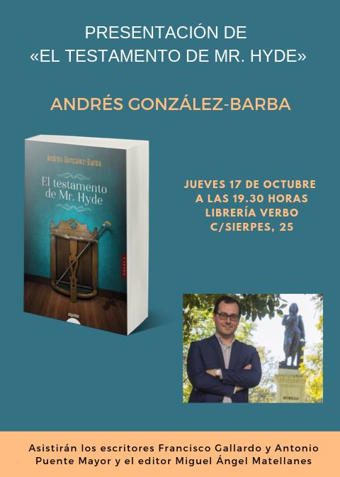 Andrés González-Barba presenta en Sevilla su nueva novela 