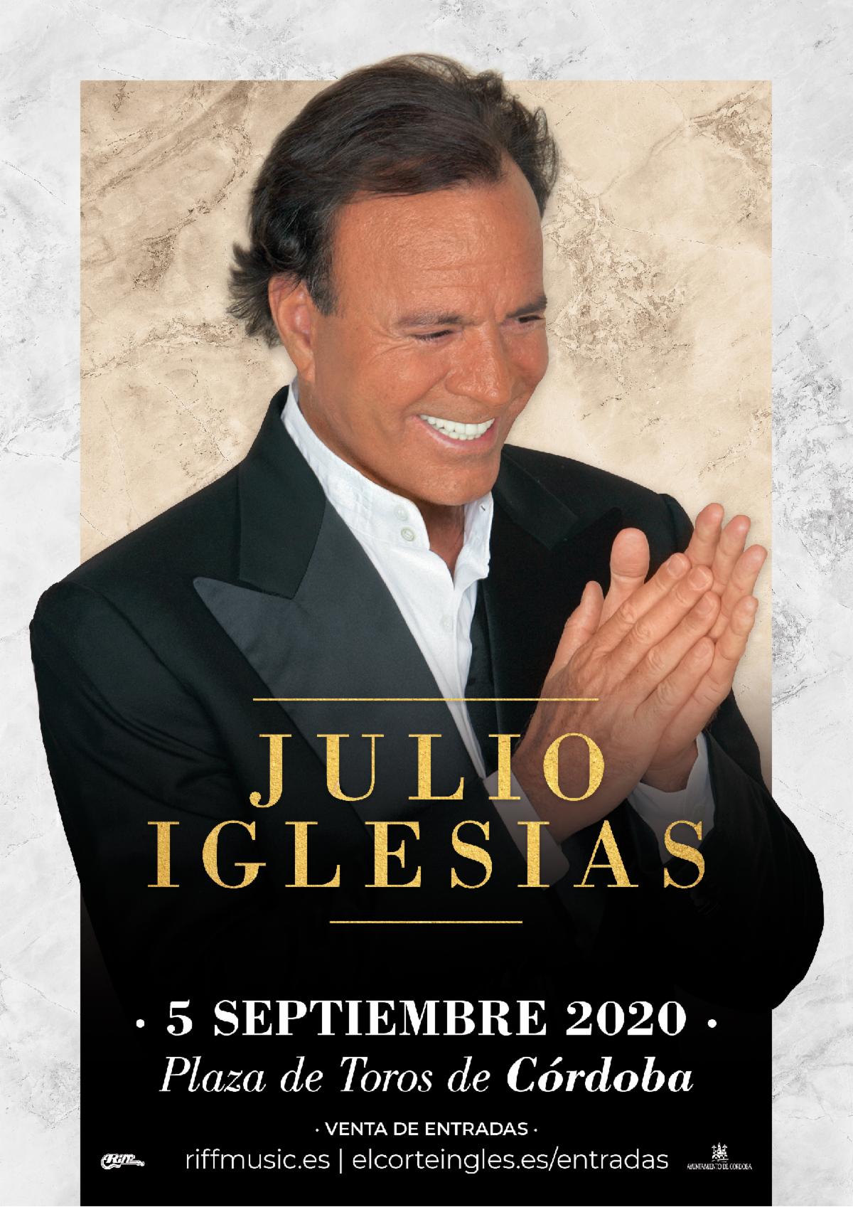 Julio Iglesias anuncia concierto en Córdoba para septiembre